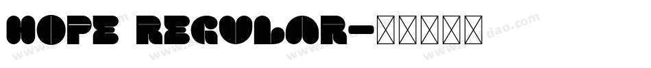 HOPE Regular字体转换